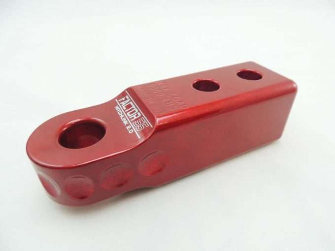 Factor 55 HitchLink 2.0 Reciever Shackle Mount 2 Inch Receivers Red Factor 55