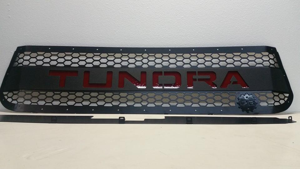 DB Customz Tundra Grille Insert; With Color-Matched Lettering; 2010 - 2013; FREE SHIPPING!