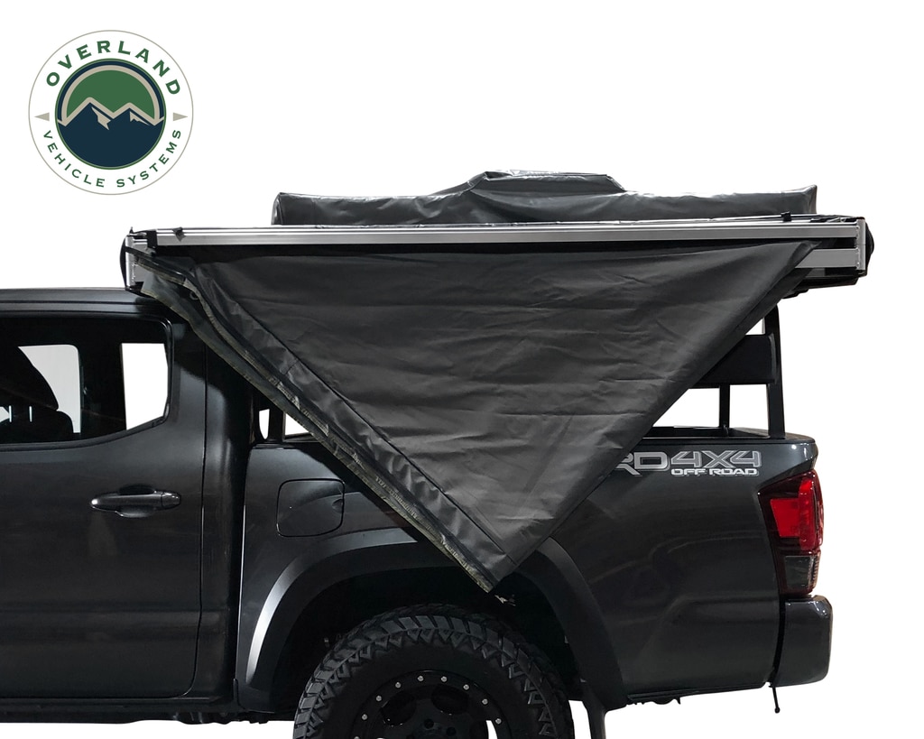 Overland Vehicle Systems Awning Tent 180 Degree 88 SF of Shelter With Zip In Wall Nomadic