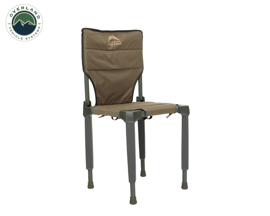 Overland Vehicle Systems Camping Chair Tan with Storage Bag Wild Land