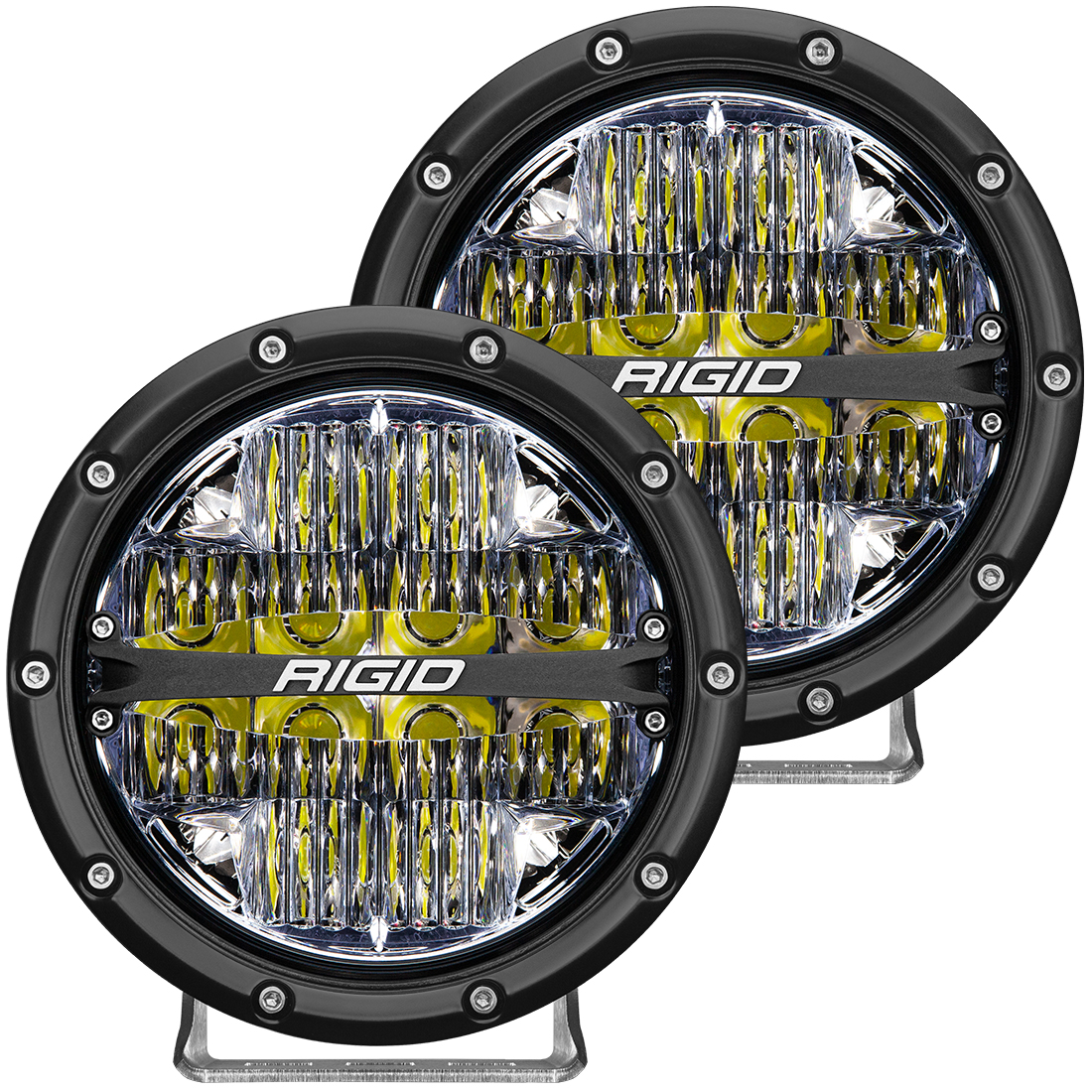 Rigid Industries 360-Series 6 Inch Led Off-Road Drive Beam White Backlight Pair - Click Image to Close