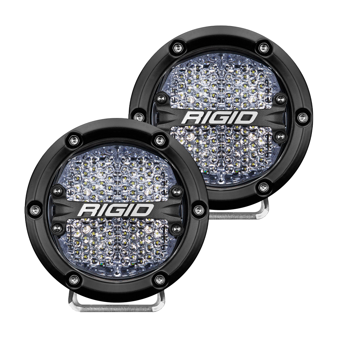 Rigid Industries 360-Series 4 Inch Led Off-Road Diffused White Backlight Pair