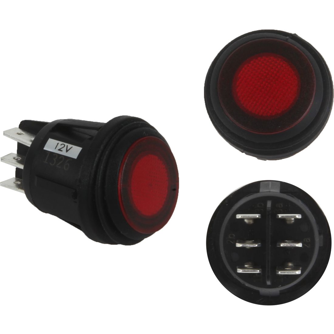 Rigid Industries 3 Position Rocker Switch Red - Click Image to Close