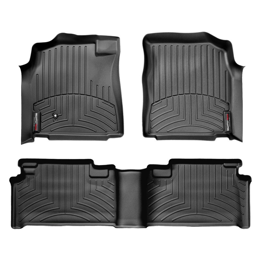 Toyota Tundra Fits Double Cab only Front and Rear Floorliners Black