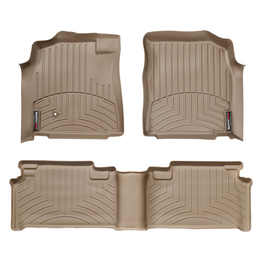 Toyota Tundra Fits Double Cab only Front and Rear Floorliners Tan