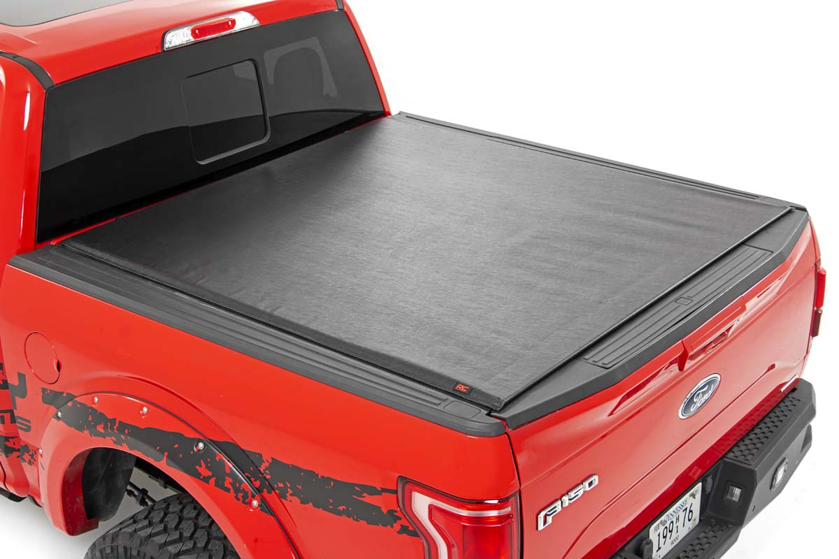 *NEW* - Rough Country Soft Roll Up Bed Cover; 5'7" Bed; 2022 Toyota Tundra - FREE SHIPPING!