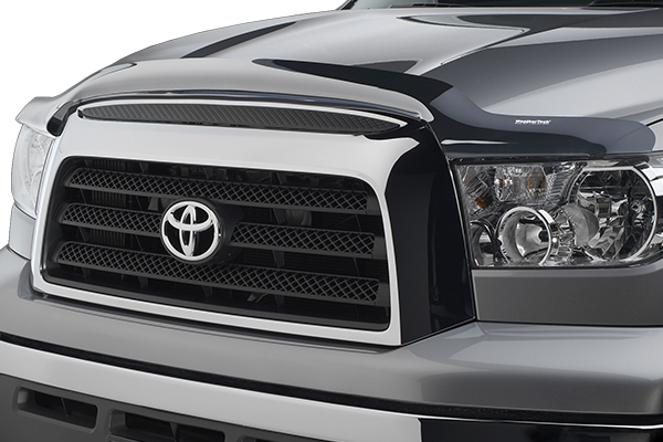 Toyota Tundra Double Cab Stone & Bug Deflector Dark Smoke - Click Image to Close