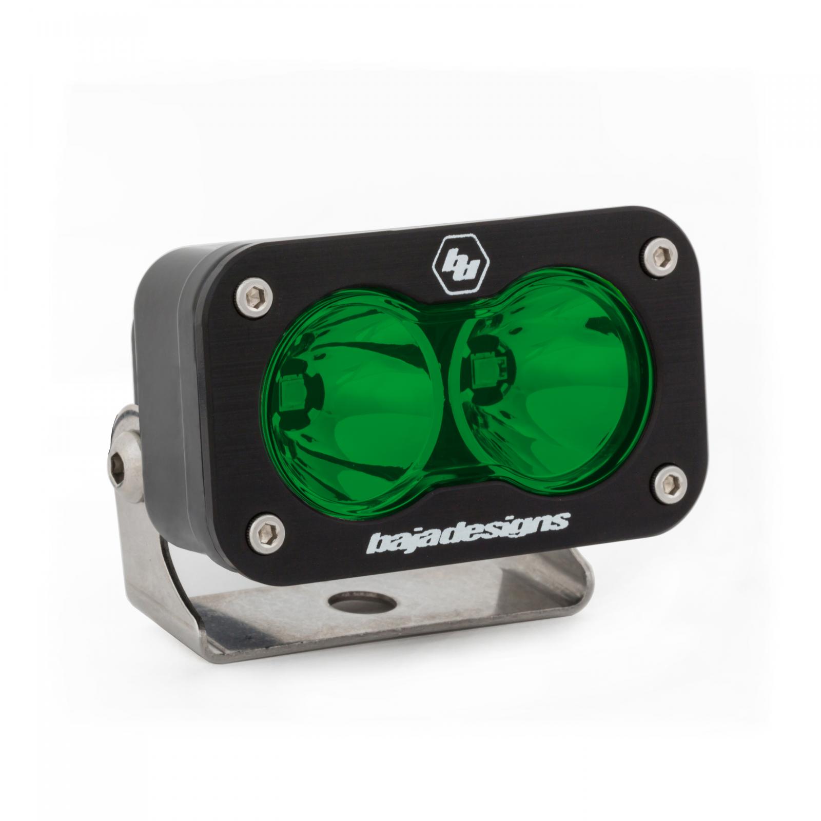 Baja Designs LED Work Light Green Lens Spot Pattern S2 Sport - Click Image to Close