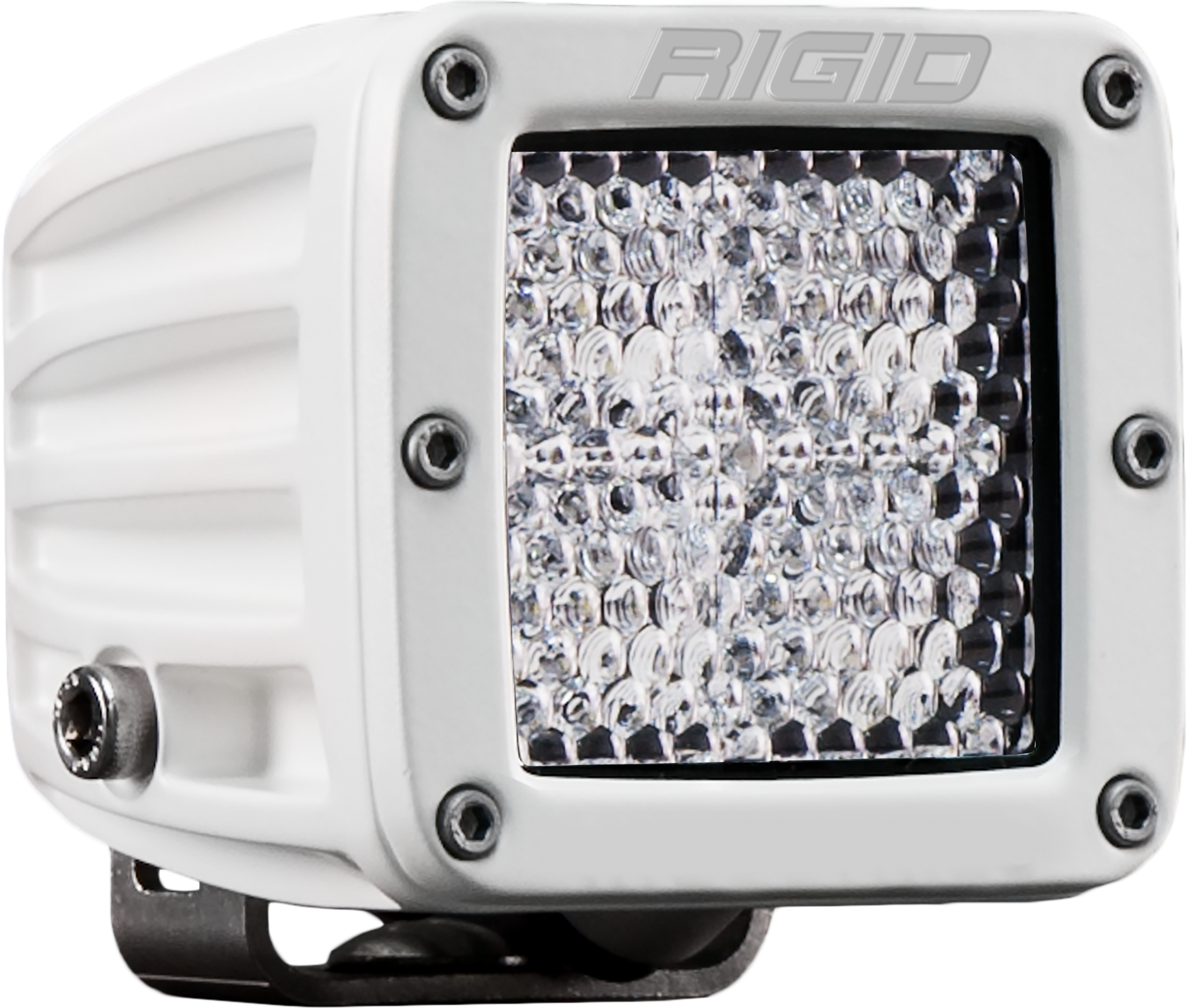 Rigid Industries Hybrid Diffused Surface Mount White Housing D-Series Pro