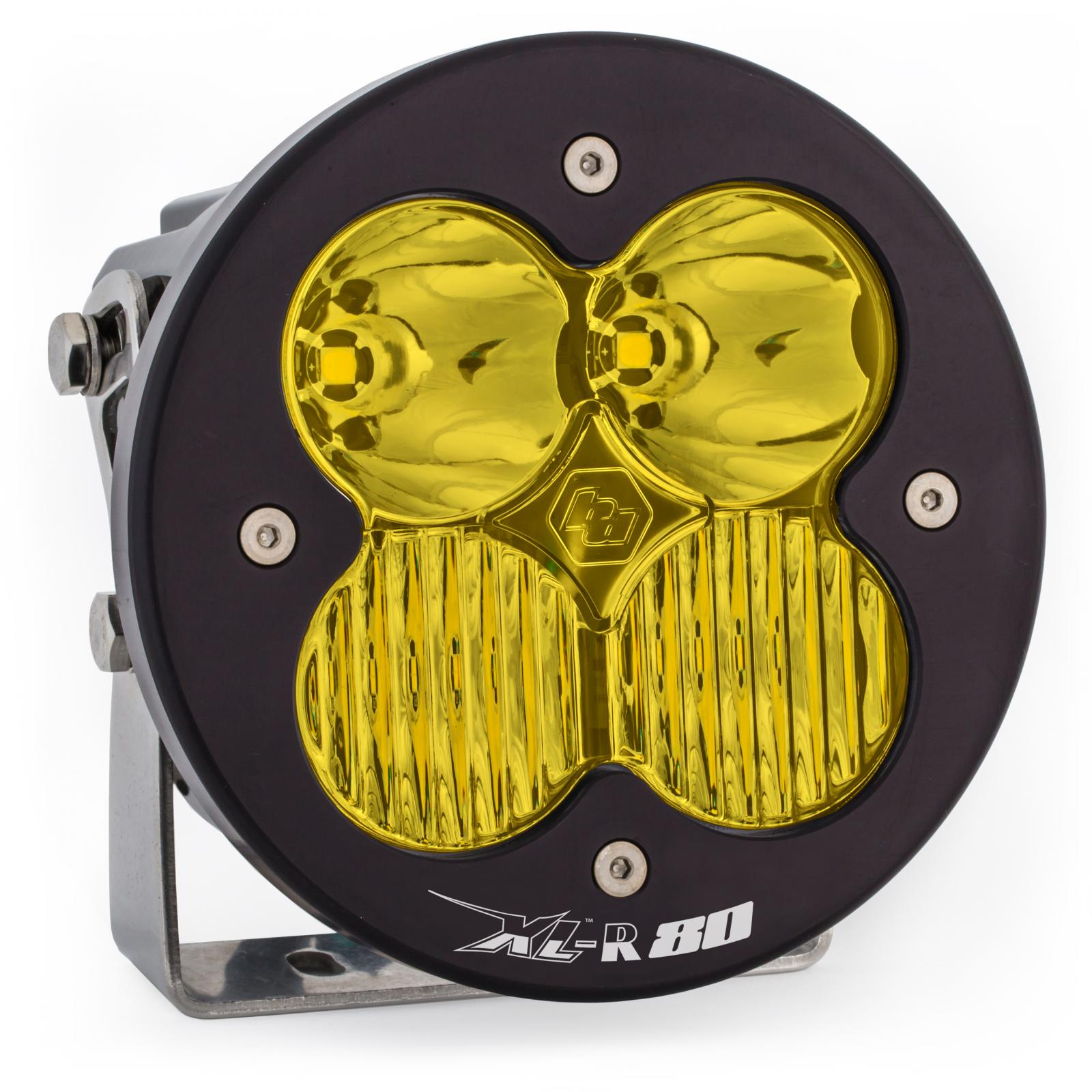 Baja Designs LED Light Pods Amber Lens Spot Each XL R 80 Driving/Combo
