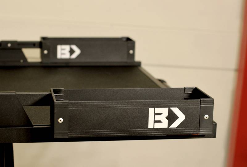 BEDSLIDE Black BEDBIN Mini Kix 7 Inch X 18 Inch 2 pc Bin Kit