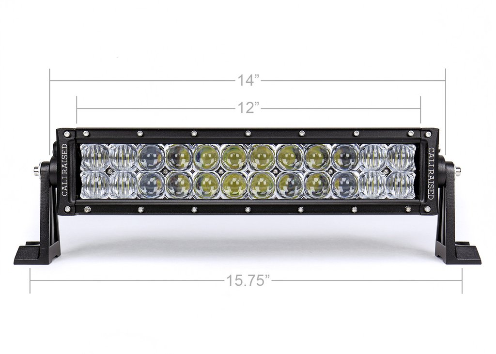 Cali Raised 14 In. Dual Row 5D Optic OSRAM LED Bar Cali Raised 14 In. Dual Row 5D Optic OSRAM LED Bar