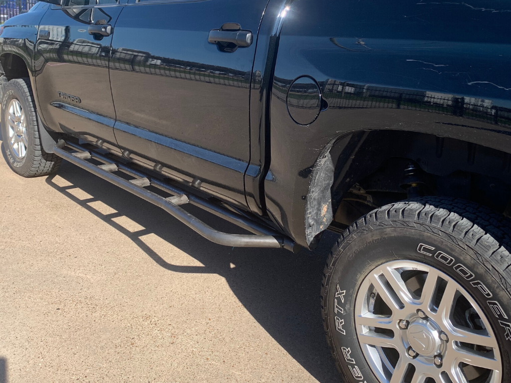 Cali Raised Step Edition Rock Sliders; 2014-2020 Tundra Crewmax Cali Raised Step Edition Rock Sliders; 2014-2020 Tundra Crewmax