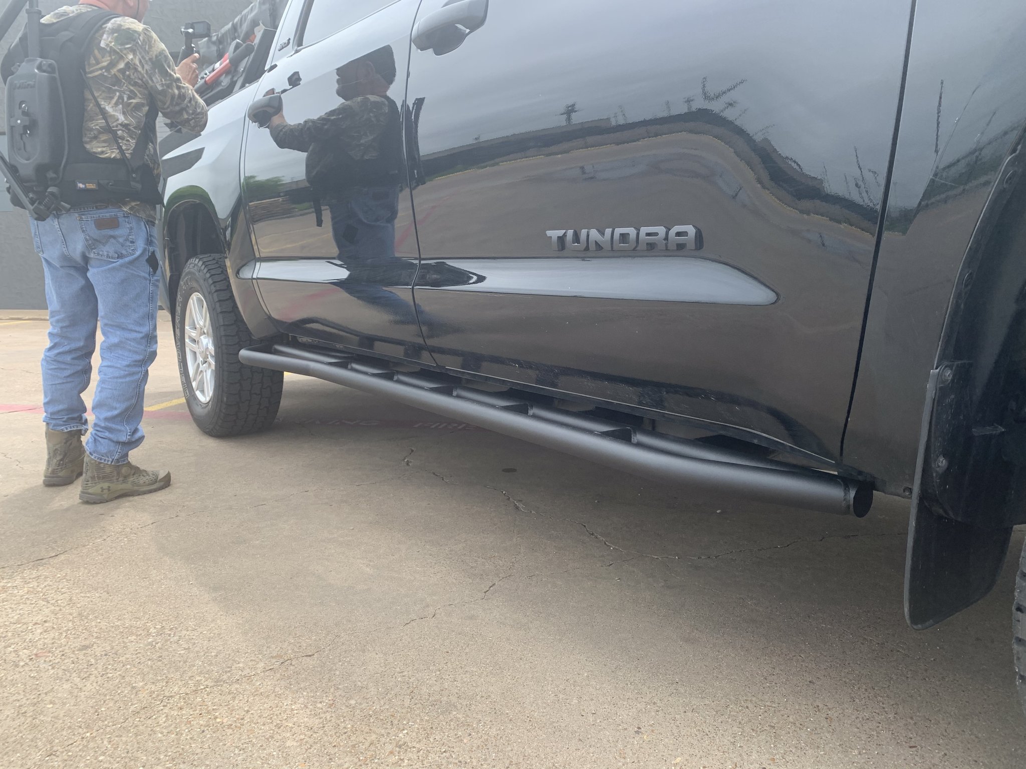Cali Raised Trail Edition Rock Sliders; 2014-2020 Tundra Crewmax Cali Raised Trail Edition Rock Sliders; 2014-2020 Tundra Crewmax