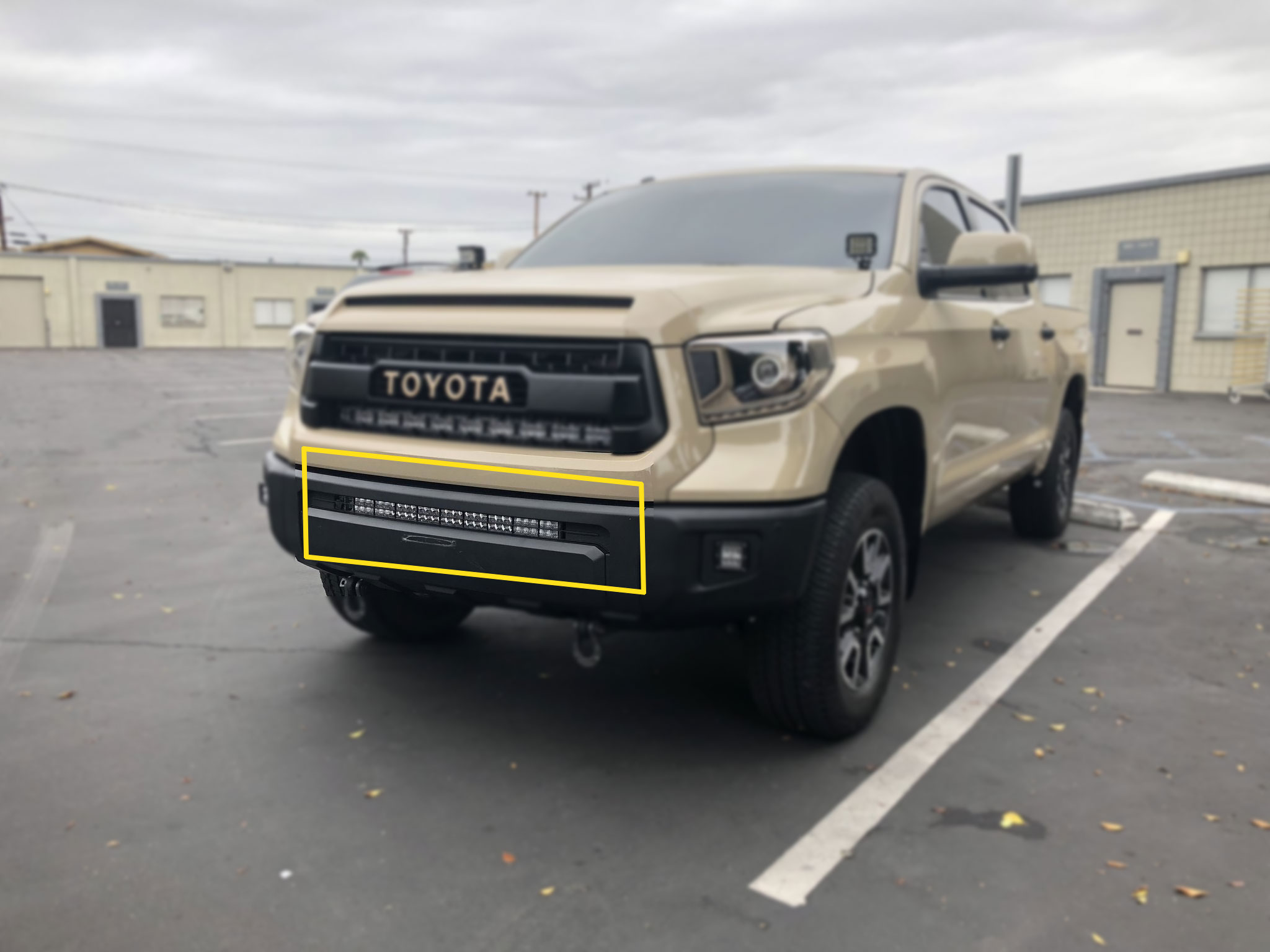 Cali Raised Toyota Tundra 32 Inch Lower Bumper Hidden LED Light Bar Combo 2014+ Cali Raised Toyota Tundra 32 Inch Lower Bumper Hidden LED Light Bar Combo 2014+