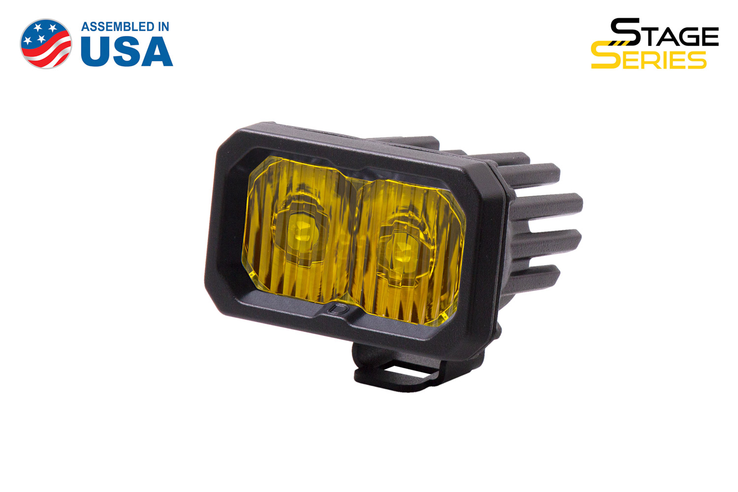 Diode Dynamics Stage Series 2 Inch LED Pod, Sport Yellow Driving Standard ABL Each