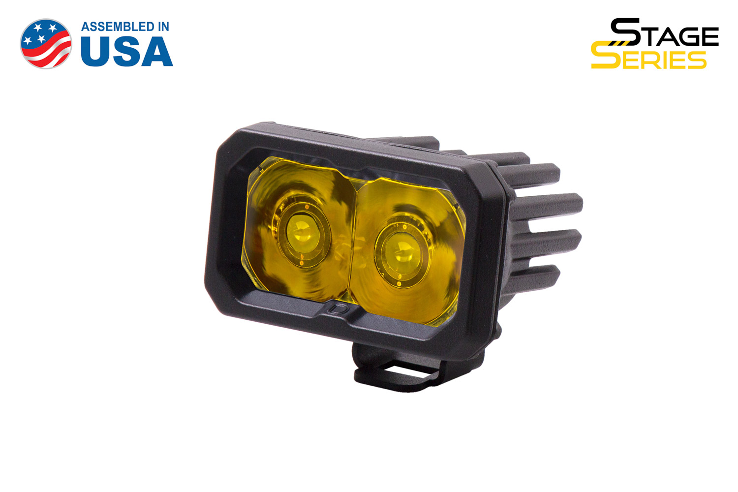 Diode Dynamics Stage Series 2 Inch LED Pod, Sport Yellow Spot Standard ABL Each