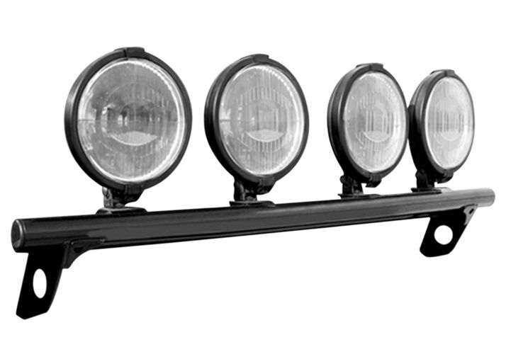 N-Fab Tundra Light bar w/Tabs - Gloss Black - 2014-2021