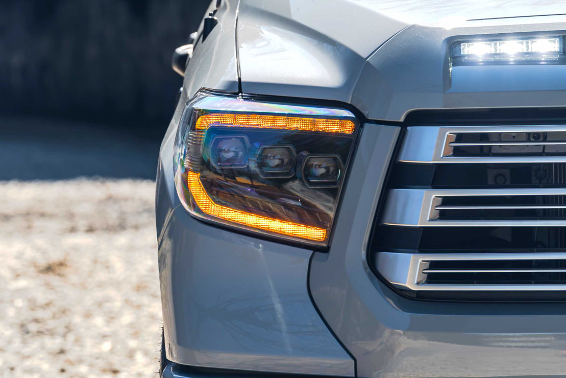 Morimoto XB LED Headlights; Amber DRL; 2014-2020 Toyota Tundra