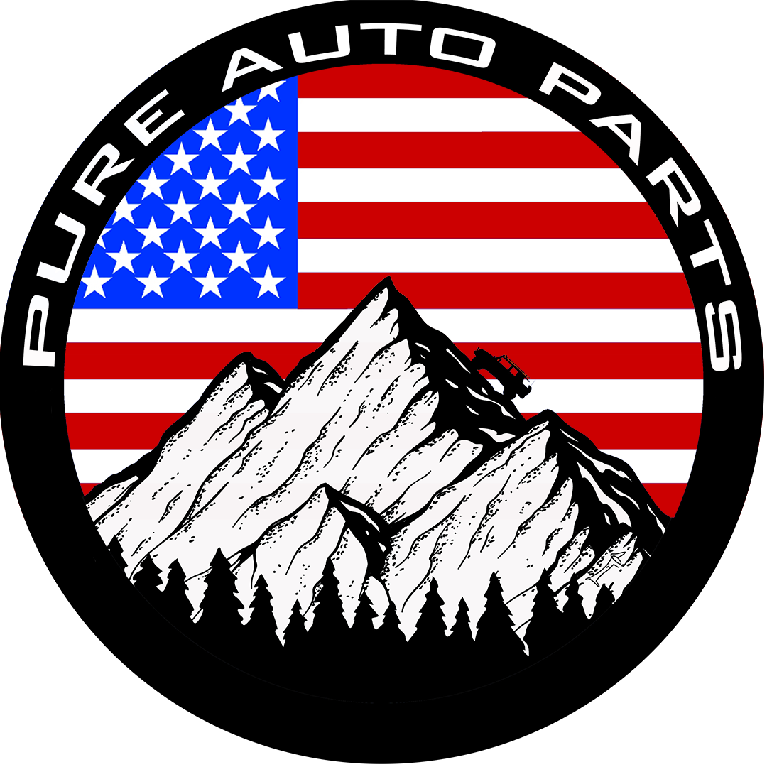 PURE AUTO PARTS - Overlanding Sticker w/ USA Flag