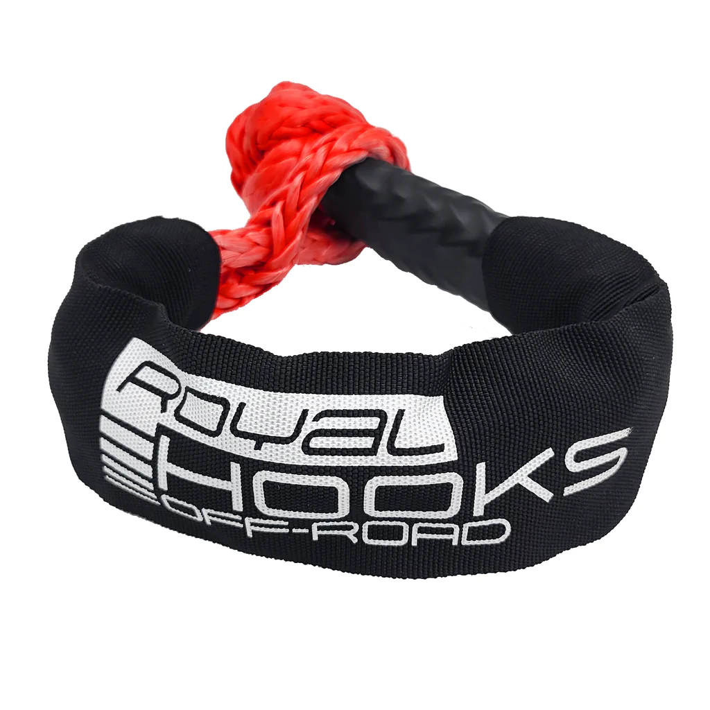 *NEW* - Royal Hooks Soft Shackle - Recovery - 7/16 inch x 20 inch - 34,000 lbs; RED - BLACK