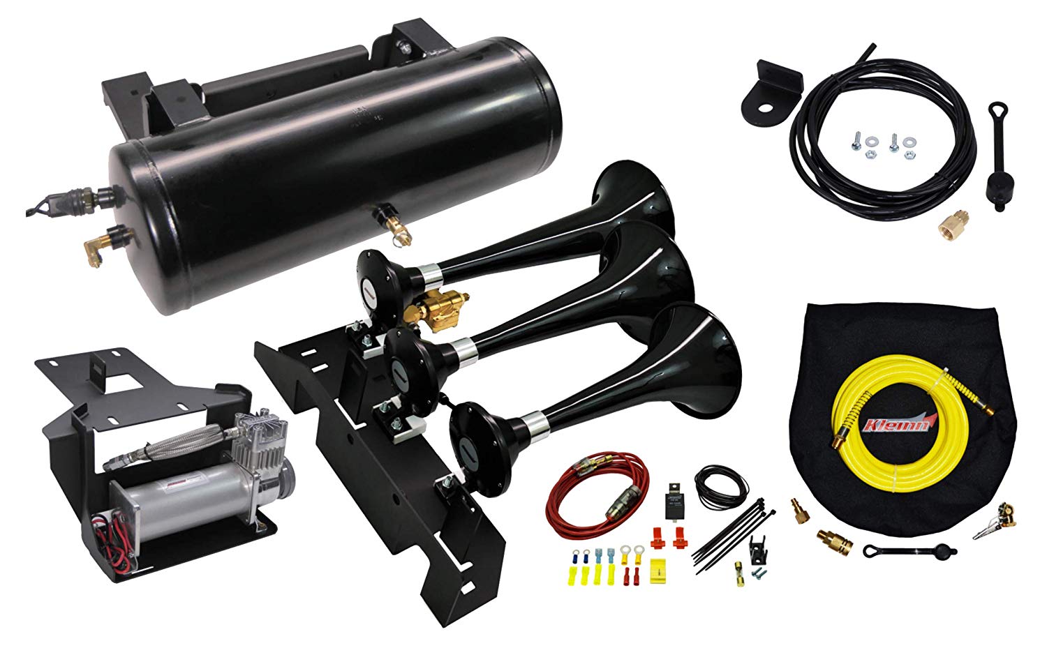 Kleinn Direct Fit Onboard Air System and 230 Train Horn; 2007-2019 Tundra