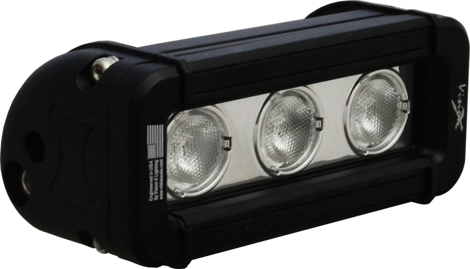 5" XMITTER LOW PROFILE BLACK 3 3W LED'S 40?? WIDE