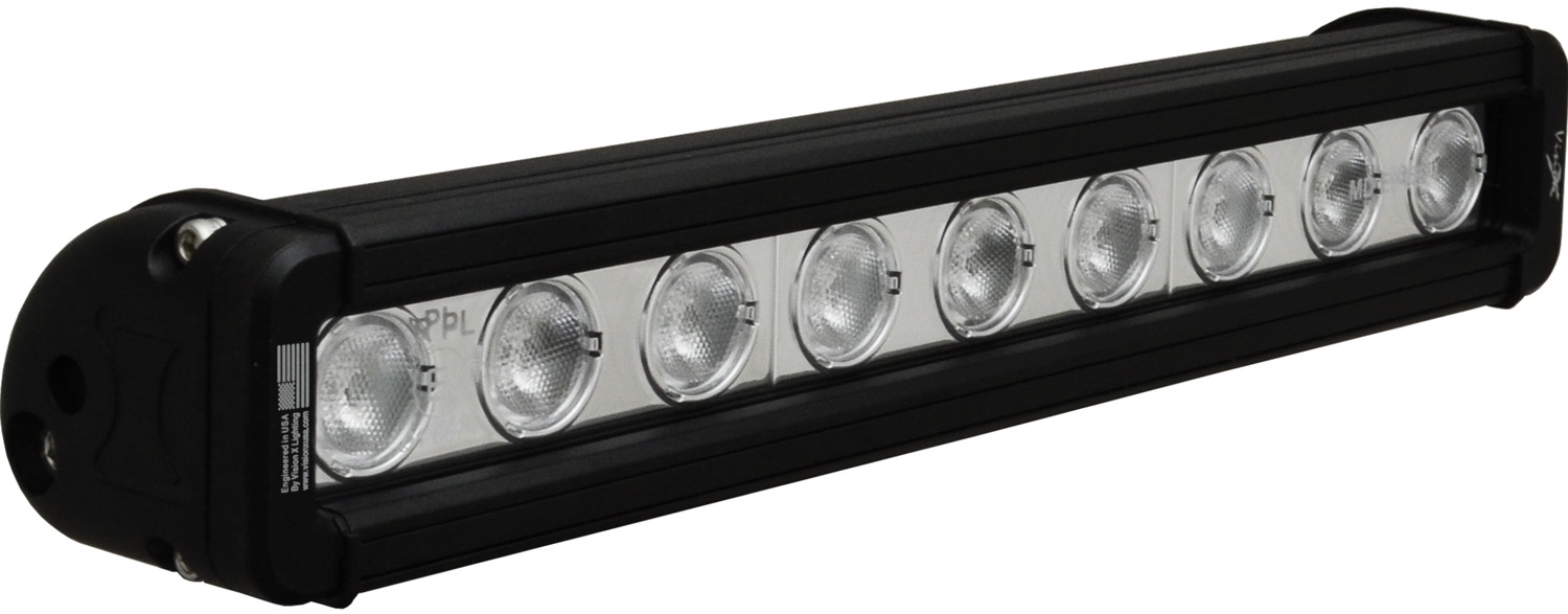 12" XMITTER LOW PROFILE BLACK 9 3W LED'S 40?? WIDE