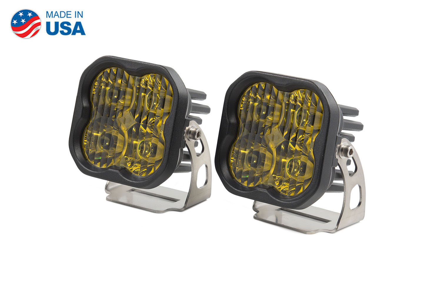 Diode Dynamics Worklight SS3 Sport Yellow Driving Standard (pair)