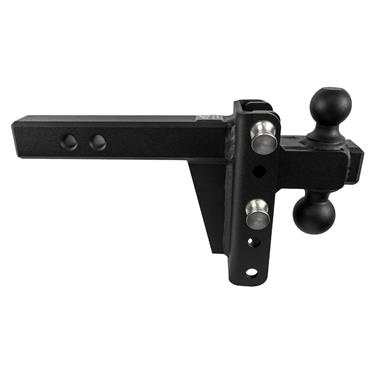BulletProof Hitches Trailer Ball Mount; 2 in Receiver; Lockable; 30,000lb, 4 in Drop/Rise