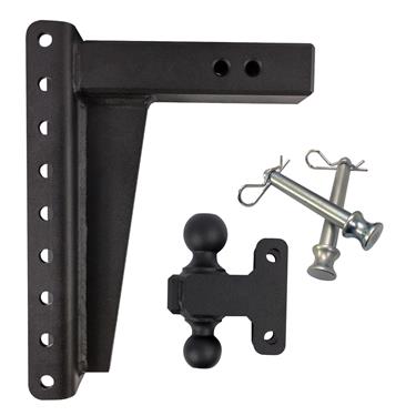 BulletProof Hitches Trailer Ball Mount; 2 1/2 in Receiver; Lockable; 22,000lb, 12 in Drop/Rise