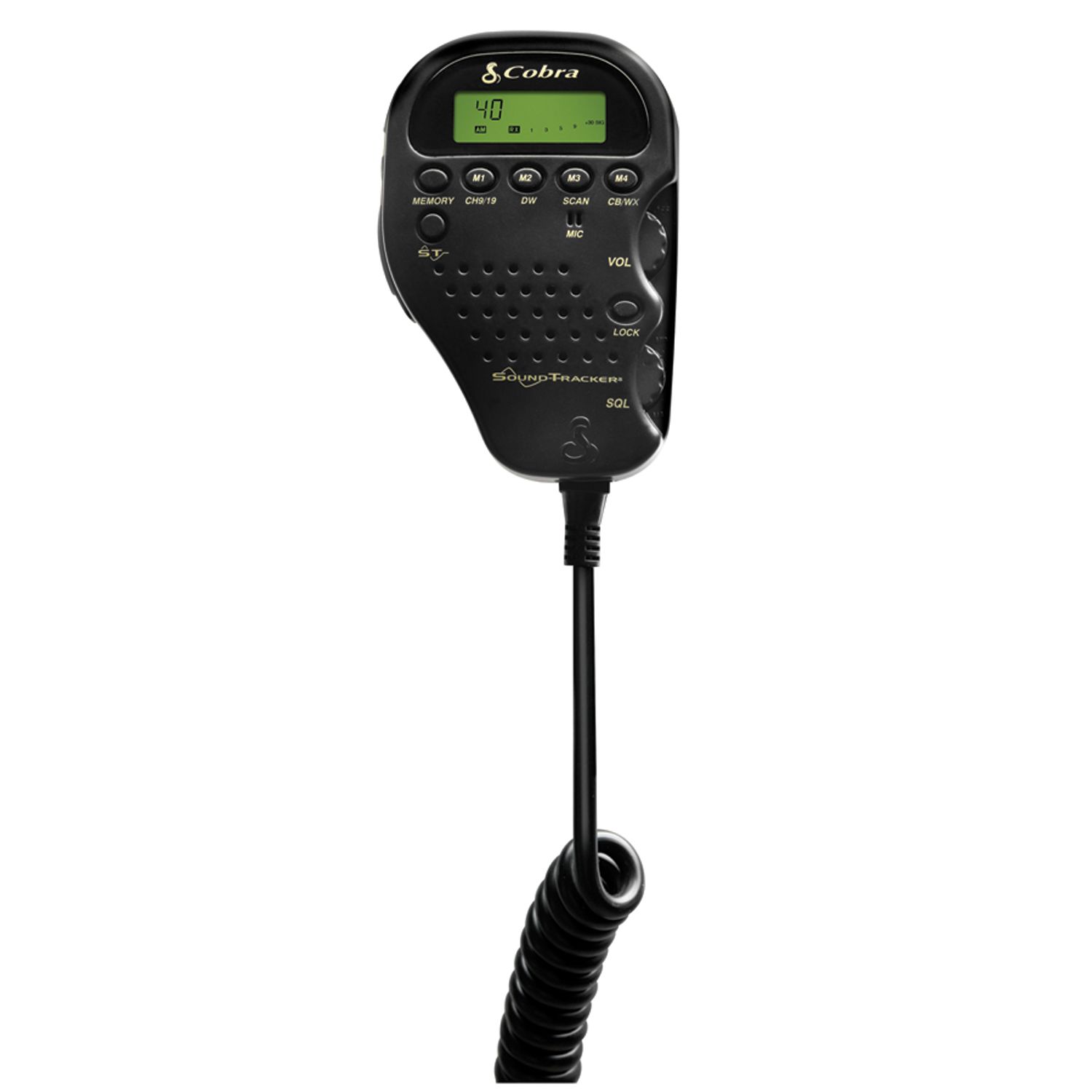 Cobra - 40 Channel Remote CB w/Dual Watch, Full Channel Scan, 10 NOAA Weather Channels & Sound Tracker