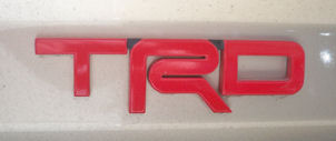 "TRD" Badge or Emblem - RED