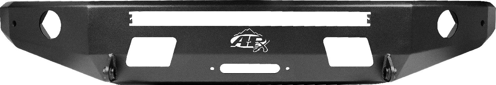 All-Pro Off-Road 3rd Gen Front Aluminum Apex Bumper in Black 2014-2021