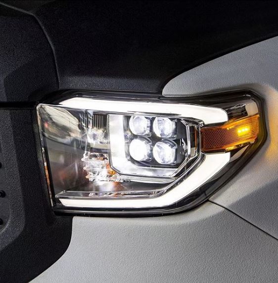 AlphaRex 14-20 Toyota Tundra NOVA-Series LED Projector Headlights Jet Black - Ships Free