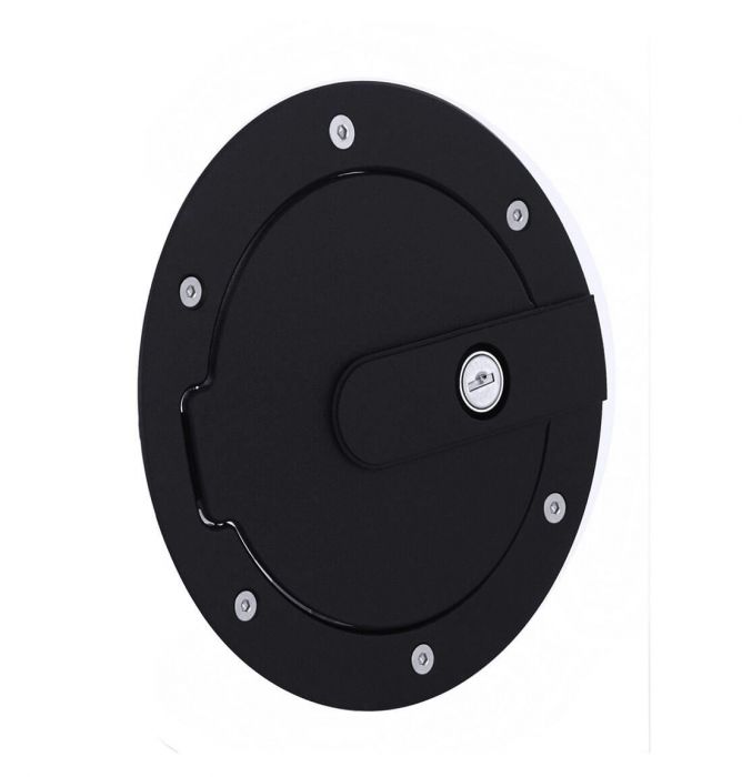 AMI Tundra Flat Black Race Style Billet *Locking* Fuel Door 2007-2017 AMI Tundra Flat Black Race Style Billet *Locking* Fuel Door 2007-2017