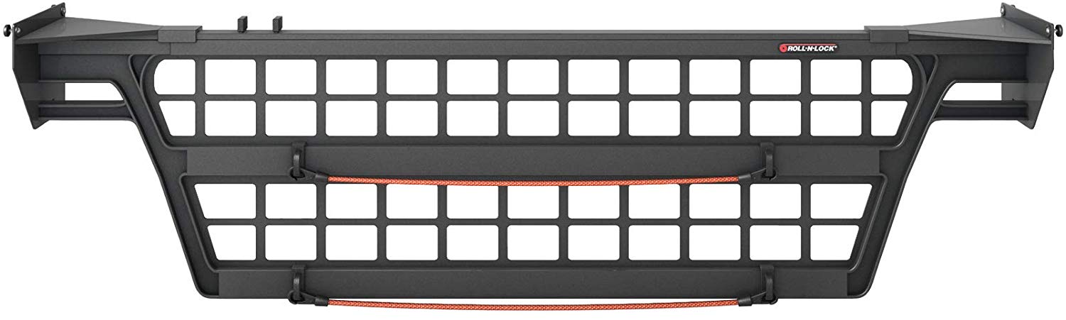 Roll-n-lock Tundra 8ft. Bed Cargo Divider; Black Aluminum; Flipup - 2016+ Special Order