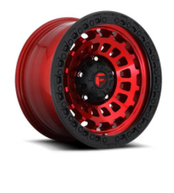 Fuel Off-Road Zephry Red Black Wheels - 18x9 with 8 on 6.5 Bolt Pattern
