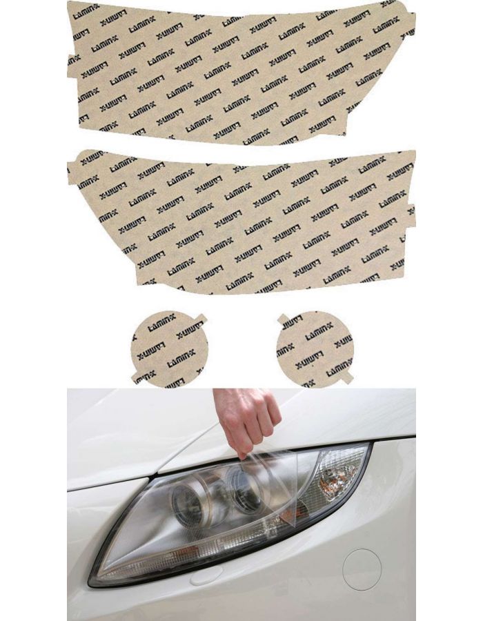 Lamin-X Clear Headlight Covers; (10-13) Toyota Tundra
