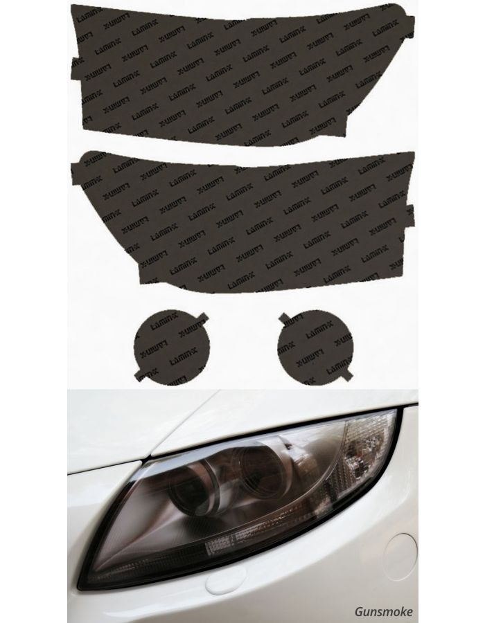 Lamin-X Gunsmoke Headlight Covers; (10-13) Toyota Tundra