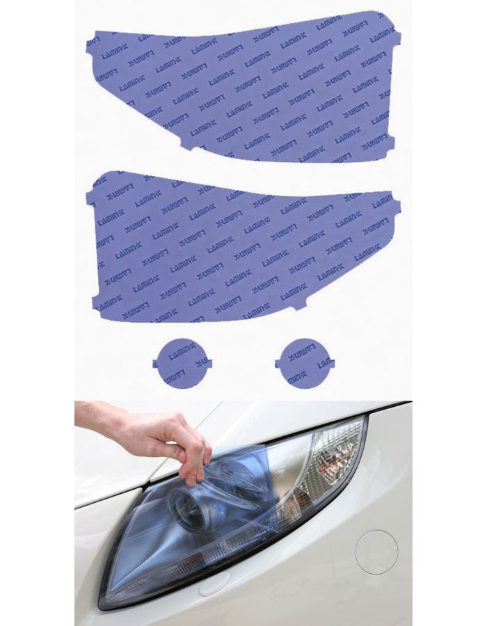 Lamin-X Blue Headlight Covers; (2014+) Toyota Tundra