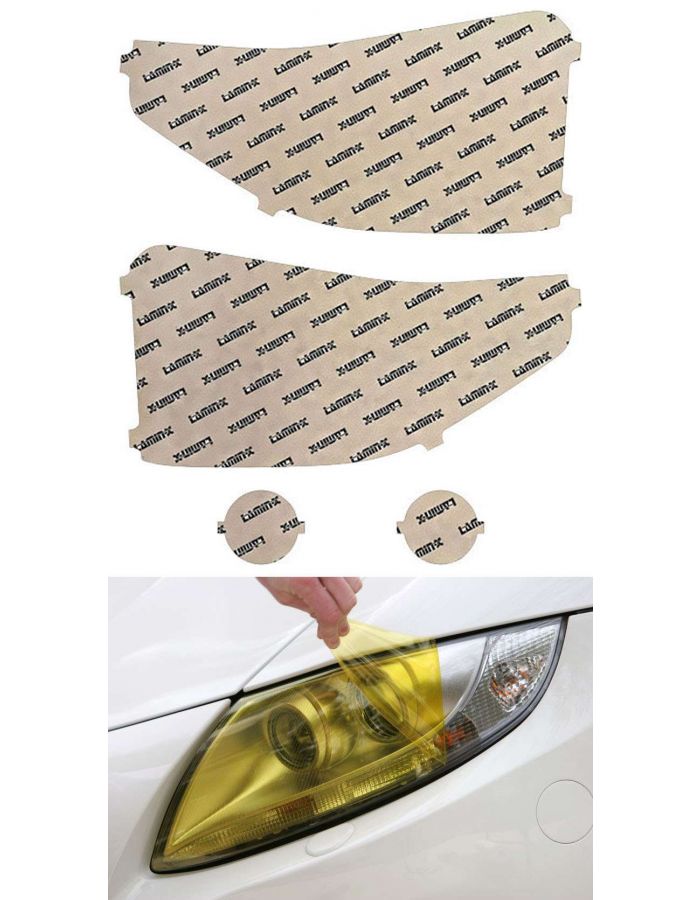 Lamin-X Yellow Headlight Covers; (2014+) Toyota Tundra